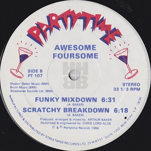 awesome foursome funky breakdown side B marked