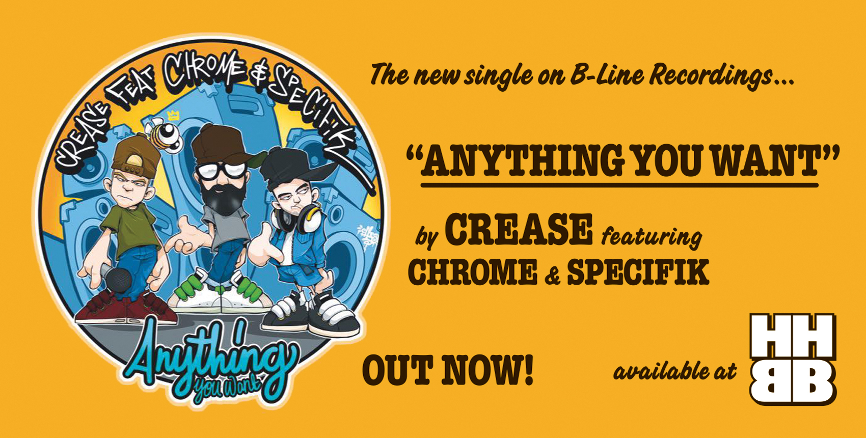 Crease - Anything You Want 7" B-Line Recordings