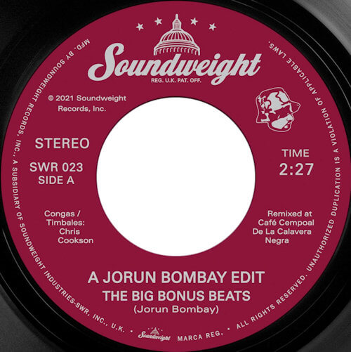 Jorun Bombay - The Big Bonus Beats (7") [Soundweight Records 2021]